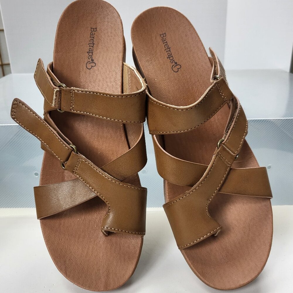 Baretraps Canice sandal in tan adjustable straps EUC size 10